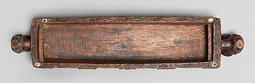 Treasure Box (Papahou), Wood, shell, Maori people